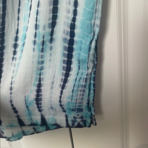 P.J. Salvage Blue and Aqua Tie-Dye Pants - Picture 3 of 6